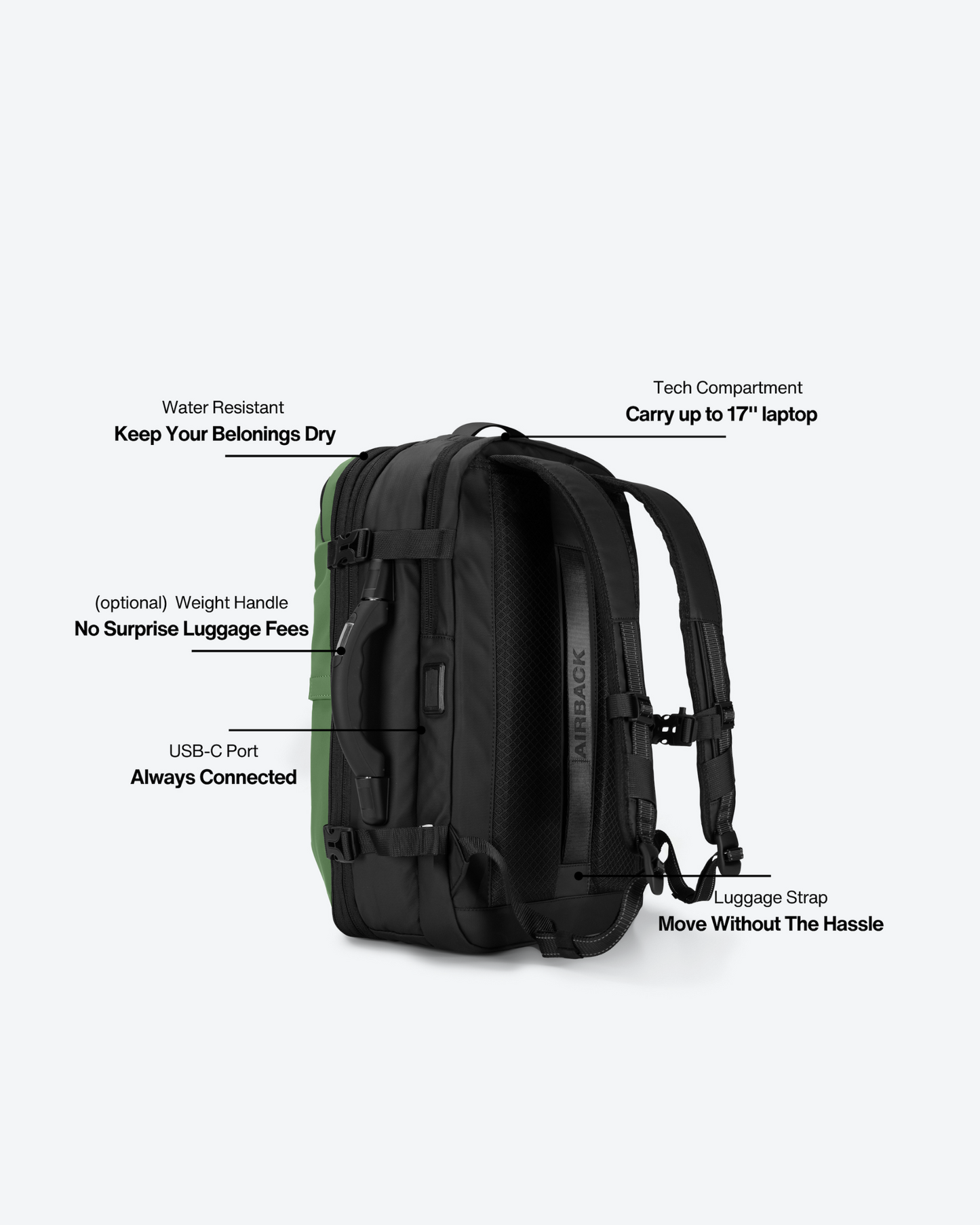 Pack - Airback Original Vert Olive