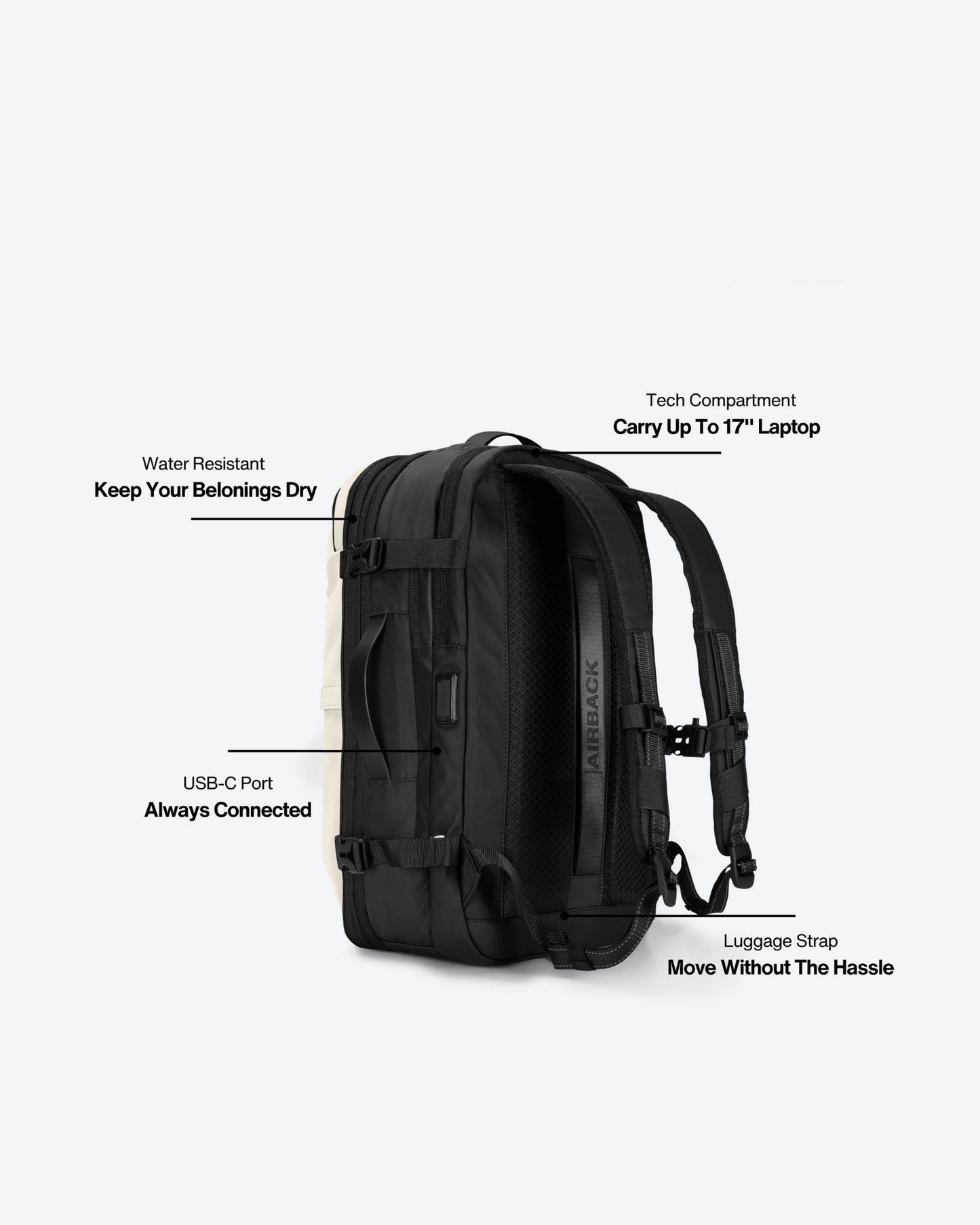 Pack - Airback Noir Mat
