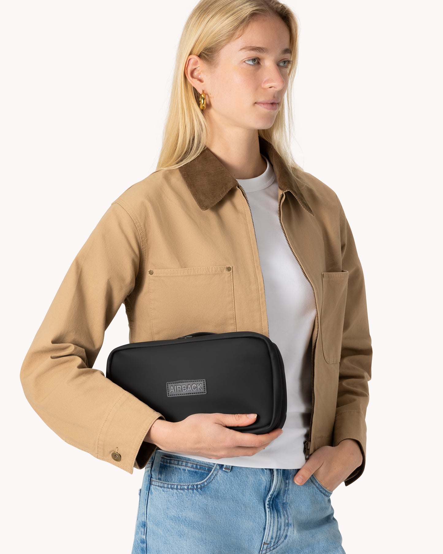 Airback Toiletry Bag Matt Black