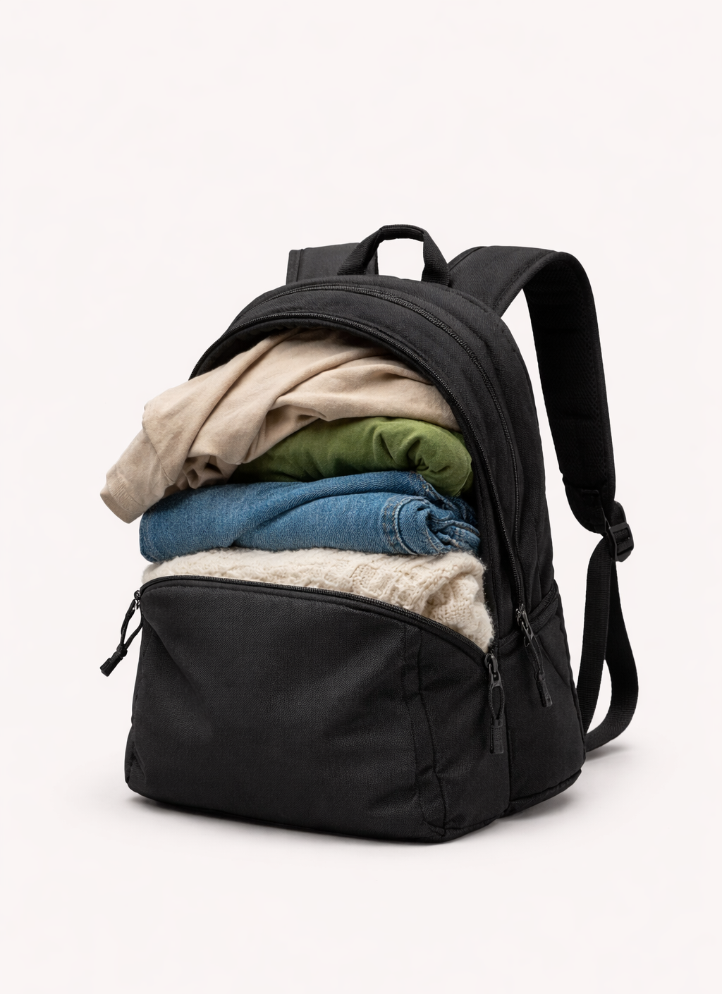 Normal backpack before compression